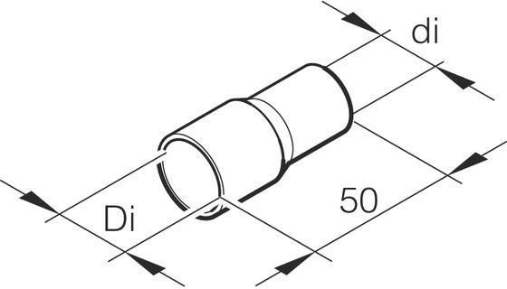 Переходник пластиковый 20 х 18  L 60 мм HYDRONIC купить в Сургуте